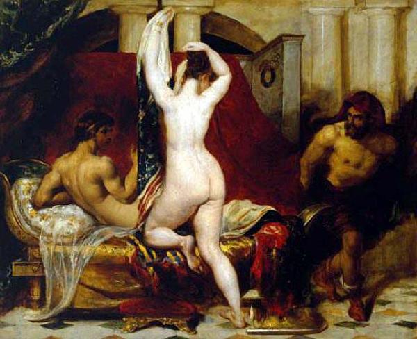 William Etty Candaules, King of Lydia, Shews his Wife by Stealth to Gyges Germany oil painting art